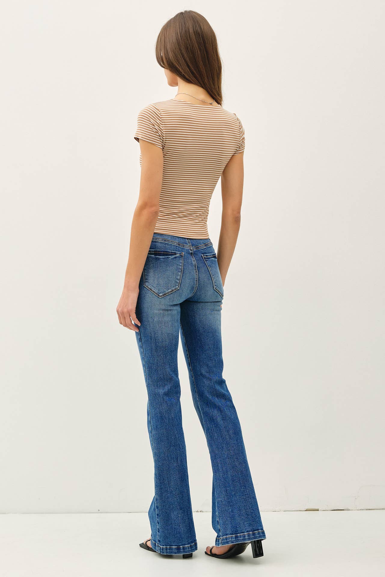 Ultra Soft Striped Square Neck