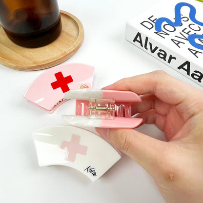 Acetate Pill Hair Clips