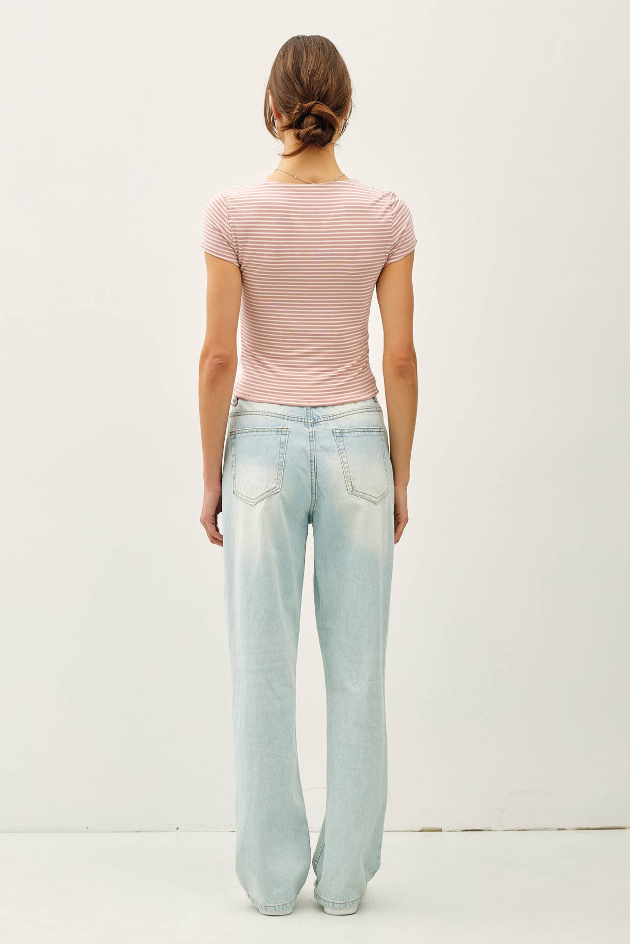 Ultra Soft Striped Square Neck