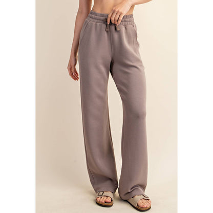 MODAL POLY SPAN SCUBA STRAIGHT PANT