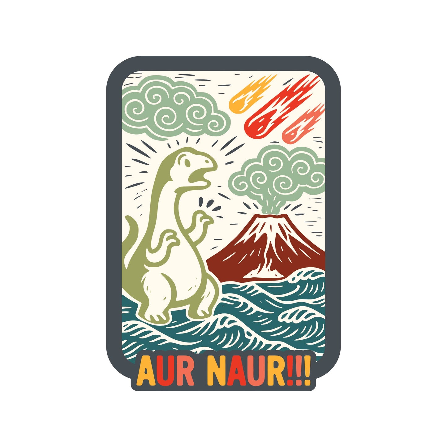 Aur Naur Dinosaur Sticker