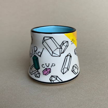 Lucky Hummingbird Cup Small Ceramic Mug
