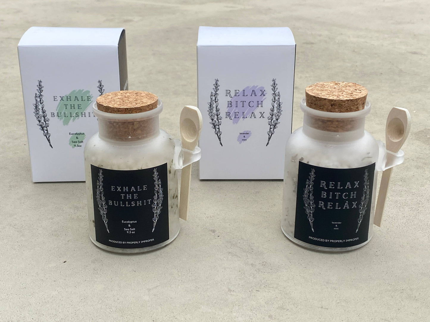 Exhale The Bullshit - Eucalyptus & Sea Salt Bath Salts