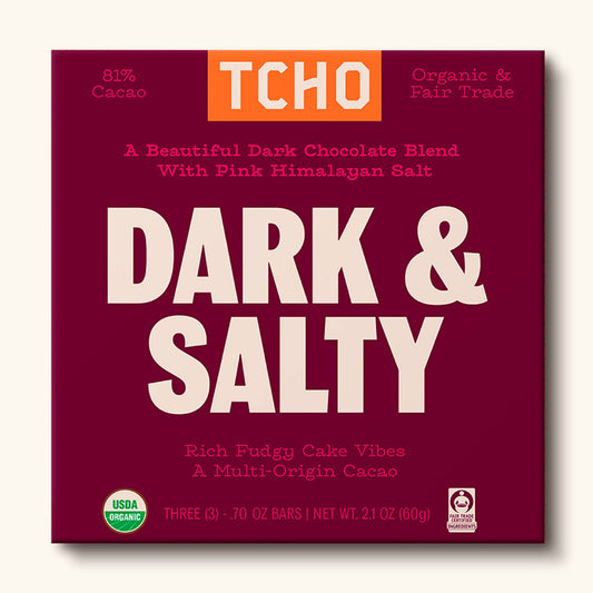 Dark & Salty 81% Dark Chocolate & Pink Salt Bar