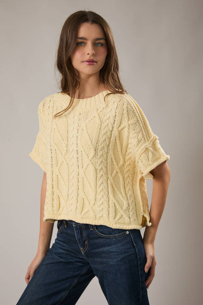 Relaxed Coastal Cable Knit