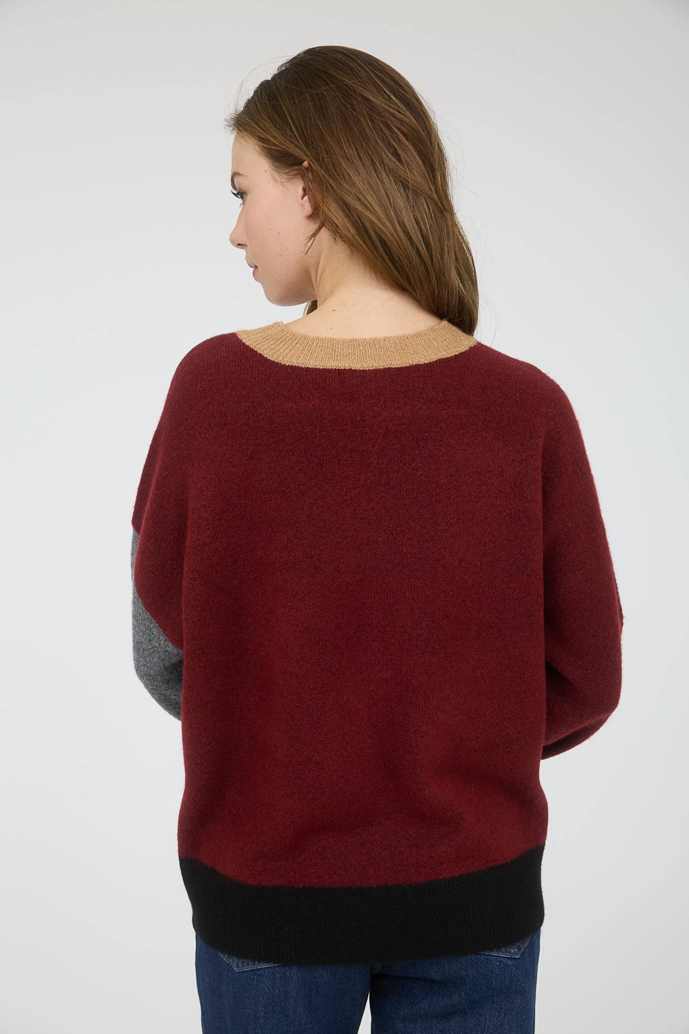 Relaxed Colorblock Sweater