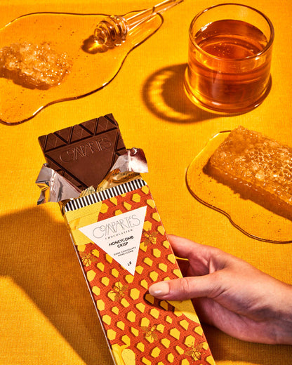 Honeycomb Crisp Gourmet Dark Chocolate Bar