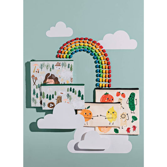 Funny Food Snack Bags Set of 2