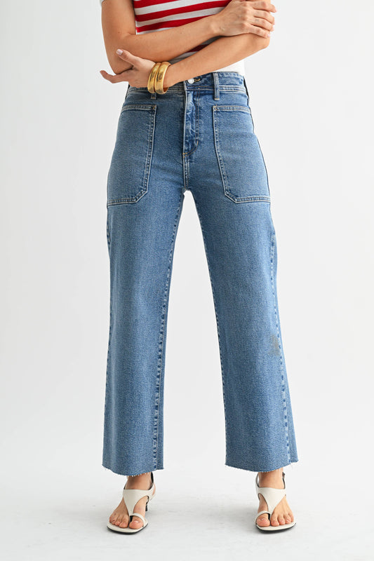 Utility Wide Leg Jeans