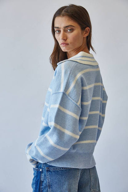 Taylor Contrast Collar Sweater