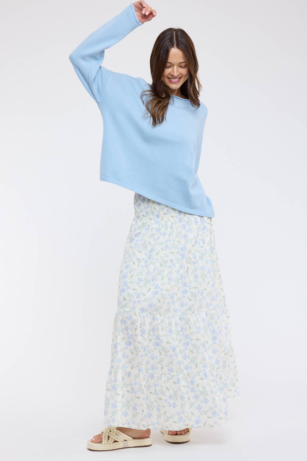 Summer Simple Roll Neck Sweater