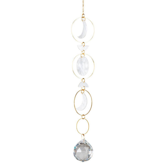 SUN & MOON RESIN CRYSTAL SUNCATCHER