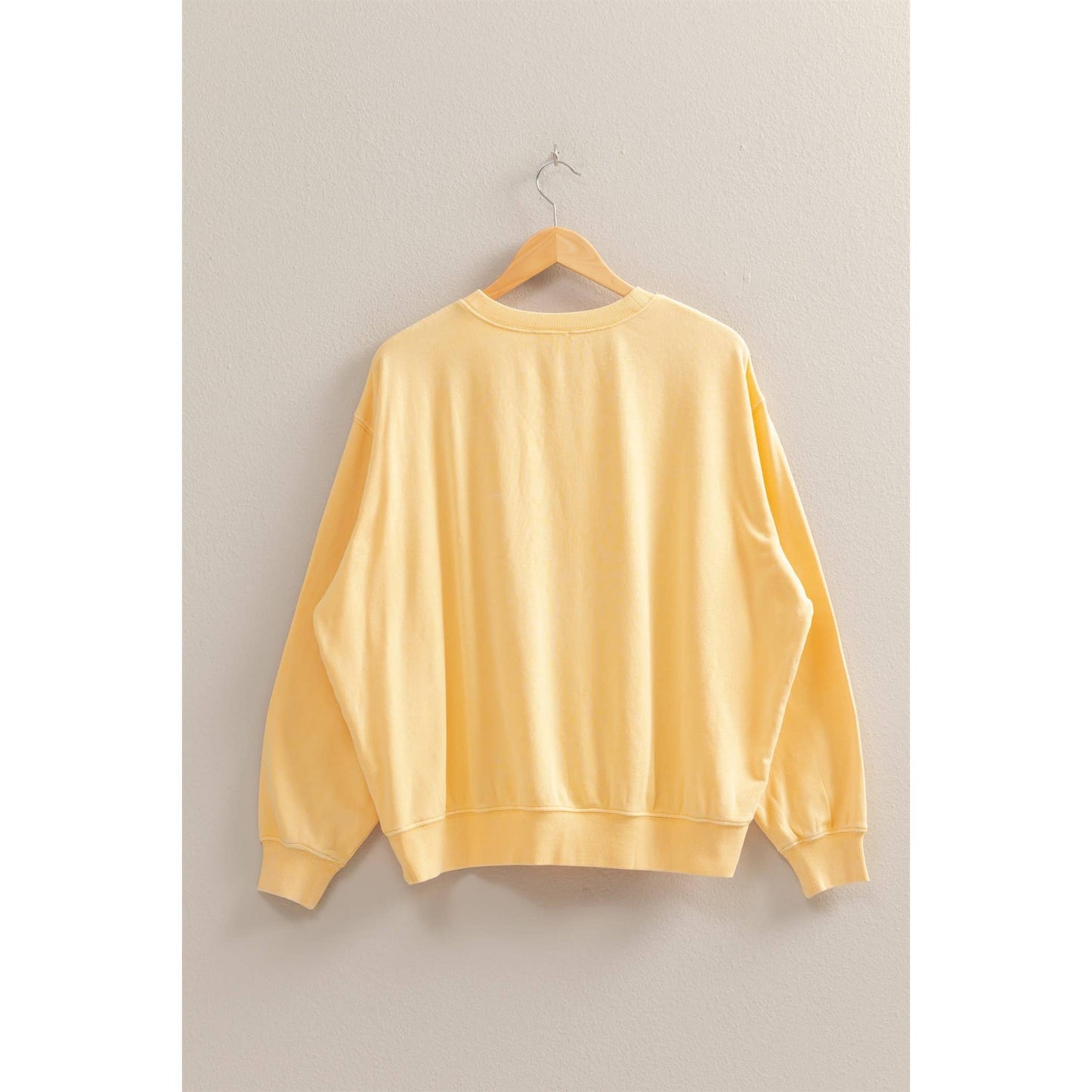 Drop Shoulders Relaxed Crew Neck Sweatshirt