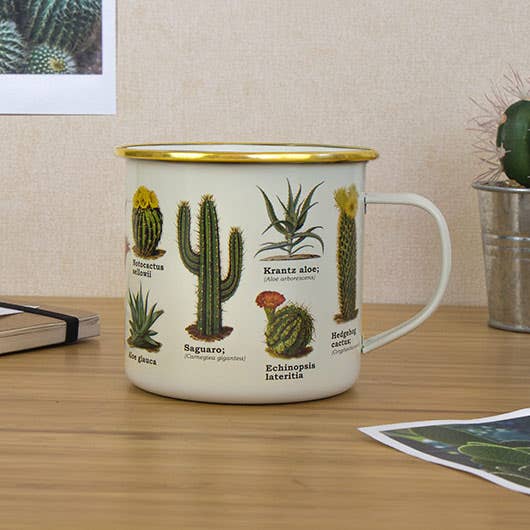 Cacti Enamel Mug