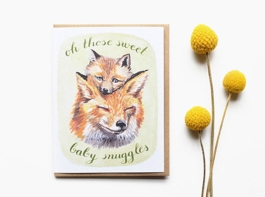 Fox Baby Card