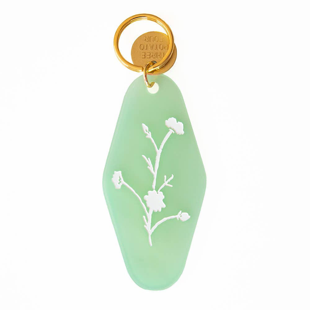 Floral Press Key Tag - Wildflower