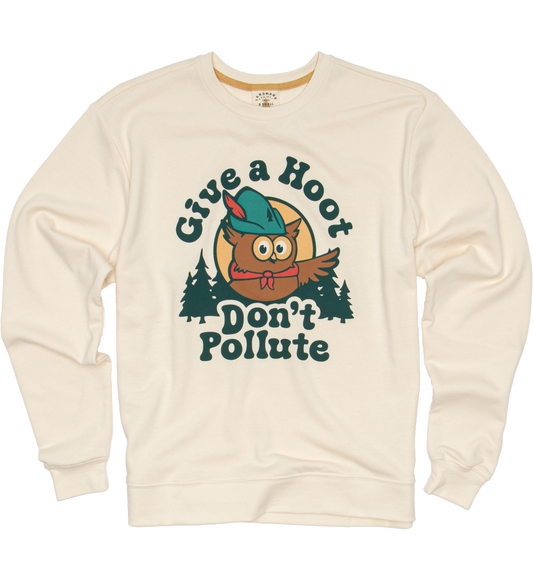 Give A Hoot Crewneck Sweatshirt